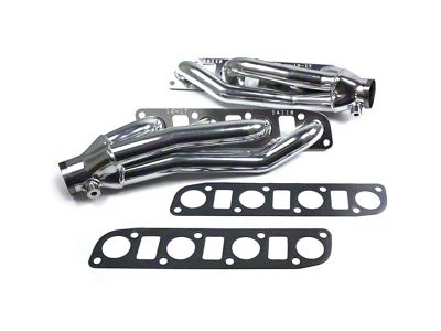 JBA 1-3/4-Inch Shorty Headers; Silver Ceramic (16-22 5.6L Titan XD)