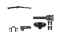 J.E. Reel Heavy Duty 1350 Rear Driveshaft with Center Support Bearing Bracket (20-25 3.6L Jeep Gladiator JT w/ Automatic Transmission)