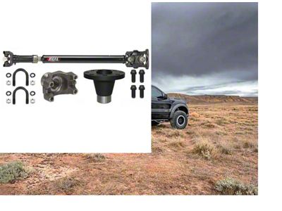 J.E. Reel Heavy Duty 1350 Double Cardan Front Driveshaft (18-25 2.0L Jeep Wrangler JL Rubicon w/ Automatic Transmission & w/o eTorque)