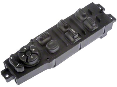 Front Window Switch 8-Button; Driver Side (97-01 Jeep Cherokee XJ)