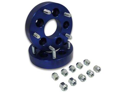 1.50-Inch Wheel Adapters; 5x4.5 to 5x5; Blue (84-01 Jeep Cherokee XJ)