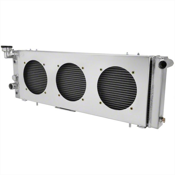 Jeep Cherokee Aluminum Performance Radiator with Fan Shroud; 3Row (91