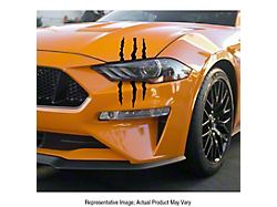 Battle Scars Decals; Black Carbon Fiber (Universal; Some Adaptation May Be Required)