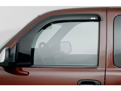 Bubble Ventgard Window Deflectors; Smoked; Front Only (84-01 Jeep Cherokee XJ)