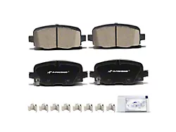 Ceramic Brake Pads with Pad Wear Sensor; Rear Pair (14-23 Jeep Cherokee KL)