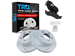 Ceramic Performance Brake Rotor and Pad Kit; Front (1999 Jeep Cherokee XJ w/ 3-Inch Cast Rotors; 00-01 Jeep Cherokee XJ)