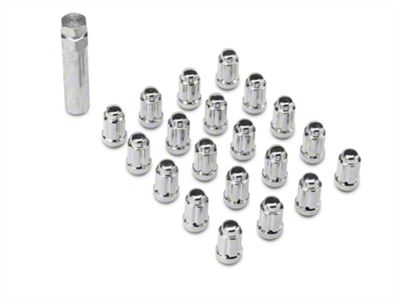Chrome 6-Spline Lug Nut Kit; 1/2-Inch x 20; Set of 20 (84-01 Jeep Cherokee XJ)