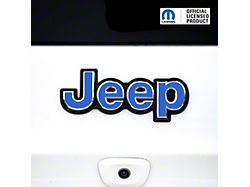 JEEP Emblem Overlay Decals; Blue (19-23 Jeep Cherokee KL)