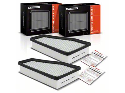 Engine Air Filters; Set of Two (19-20 2.4L, 3.2L Jeep Cherokee KL)