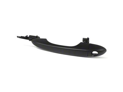 Exterior Door Handle with Key Hole; Front Driver Side; Primed Black (14-18 Jeep Cherokee KL w/o Smart Key)