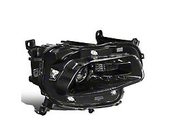 Factory Style Projector Headlight; Black Housing; Clear Lens; Passenger Side (14-18 Jeep Cherokee KL)