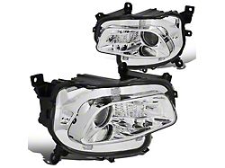 Factory Style Projector Headlights with Clear Corner; Chrome Housing; Clear Lens (14-18 Jeep Cherokee KL)