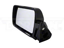 Fixed Manual Side Mirror without Remote Control; Driver Side; Black (84-93 Jeep Cherokee XJ)