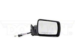 Fixed Non-Heated Manual Remote Side Mirror; Passenger Side; Black (90-95 Jeep Cherokee XJ)