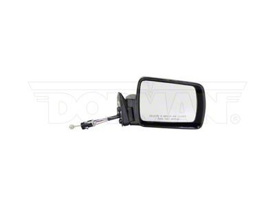 Fixed Non-Heated Manual Remote Side Mirror; Passenger Side; Black (90-95 Jeep Cherokee XJ)