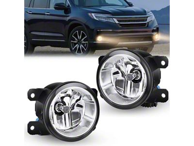 Fog Lights; Clear (17-18 Jeep Cherokee KL)