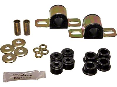 Front Sway Bar Bushings; 24mm; Black (84-98 Jeep Cherokee XJ)