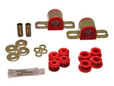 Front Sway Bar Bushings; 24mm; Red (84-98 Jeep Cherokee XJ)