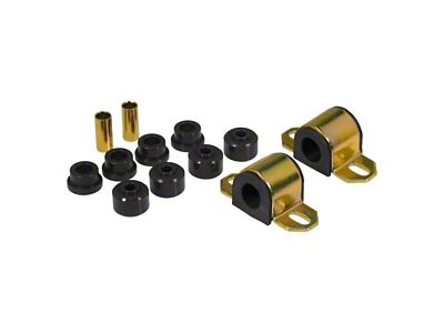 Front Sway Bar and End Link Bushing Kit; 15/16-Inch Bar; Black (84-01 Jeep Cherokee XJ)