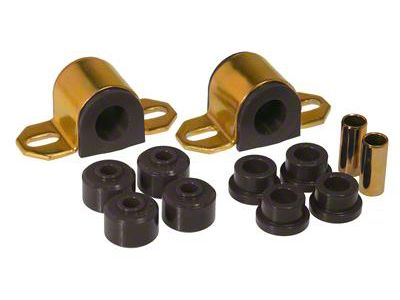 Front Sway Bar and End Link Bushing Kit; 25mm Bar; Black (84-01 Jeep Cherokee XJ)