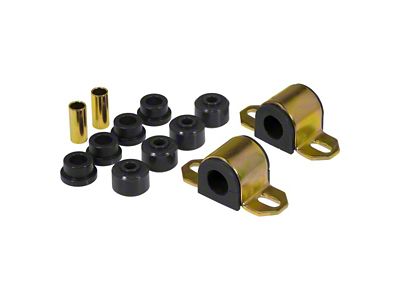 Front Sway Bar and End Link Bushing Kit; 7/8-Inch Bar; Black (84-01 Jeep Cherokee XJ)