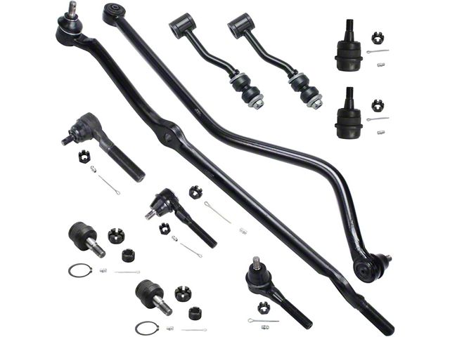 Jeep Rhd Track Rods Jeep Cherokee Front Upper and Lower Ball Joints with Tie Rods and Track ...