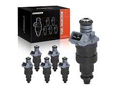 Fuel Injectors; Set of 6; Gray (96-98 4.0L Jeep Cherokee XJ)