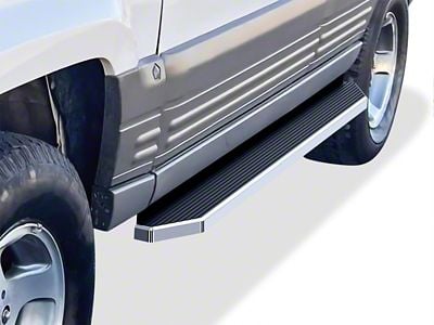 H-Style Running Boards; Polished (84-01 Jeep Cherokee XJ 4-Door)