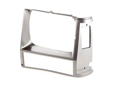 Headlight Bezel; Gray; Driver Side (84-01 Jeep Cherokee XJ)