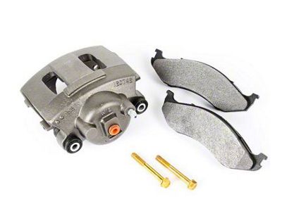 Loaded Brake Caliper; Front Driver Side (90-01 Jeep Cherokee XJ)
