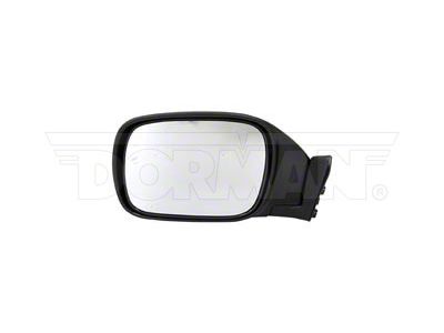 Manual Non-Heated Side Mirror with Remote Control; Driver Side; Black (97-01 Jeep Cherokee XJ)