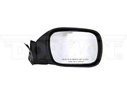 Manual Non-Heated Side Mirror with Remote Control; Passenger Side; Black (97-01 Jeep Cherokee XJ)