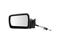 Manual Remote Non-Heated Side Mirror; Driver Side; Paint to Match (84-96 Jeep Cherokee XJ)