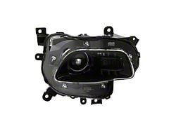 OE Style HID Projector Headlight; Black Housing; Clear Lens; Passenger Side (14-18 Jeep Cherokee KL w/ Factory HID Headlights)
