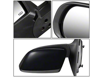 OE Style Powered Heated Side Mirror; Paintable Black; Driver Side (14-16 Jeep Cherokee KL)