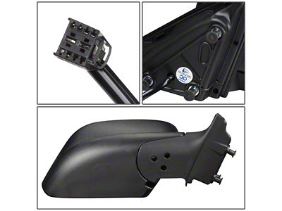OE Style Powered Side Mirror; Textured Black; Passenger Side (14-16 Jeep Cherokee KL)