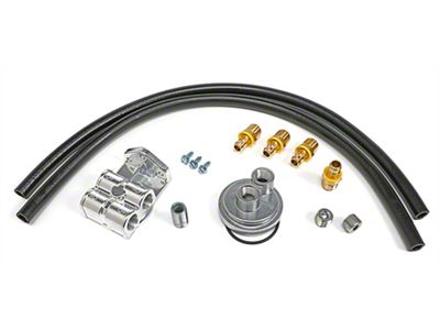 Oil Filter Relocation Kit; 18mm x 1.50 Threads (84-86 2.5L, 2.8L Jeep Cherokee XJ)