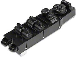 Power Window Switch; Driver Side; Black (97-01 Jeep Cherokee XJ)