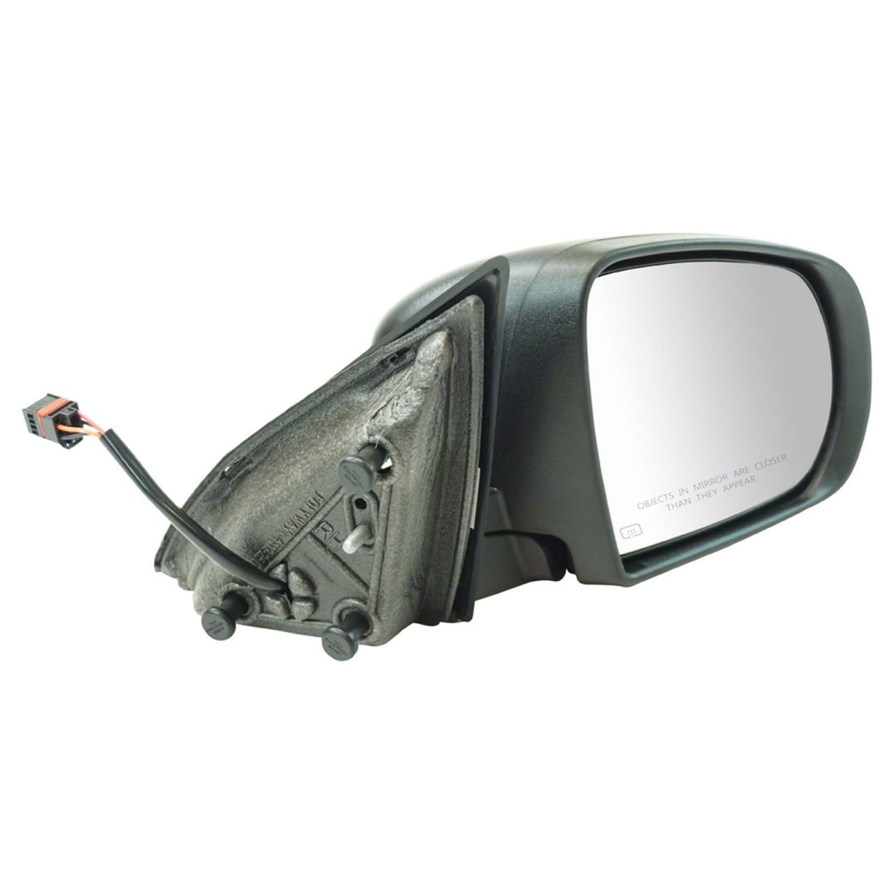 Jeep Cherokee Powered Heated Mirror; Textured Black; Passenger Side (14 ...