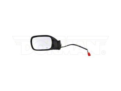 Powered Heated Side Mirror; Driver Side; Black (97-01 Jeep Cherokee XJ)