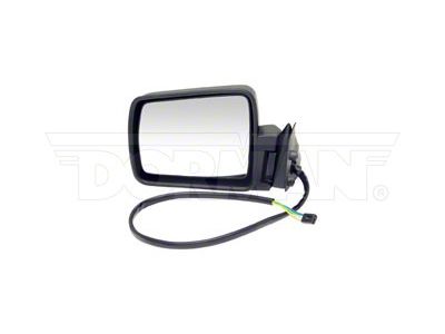 Powered Non-Heated Side Mirror; Driver Side; Black (93-95 Jeep Cherokee XJ)