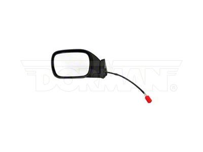 Powered Non-Heated Side Mirror; Driver Side; Black (97-01 Jeep Cherokee XJ)