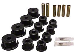 Rear Leaf Spring Bushings; Black (84-01 Jeep Cherokee XJ)