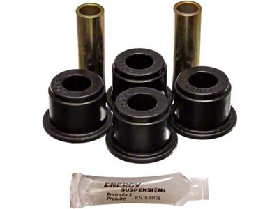 Rear Leaf Spring Shackle Bushings; Black (84-01 Jeep Cherokee XJ)