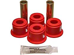 Rear Leaf Spring Shackle Bushings; Red (84-01 Jeep Cherokee XJ)
