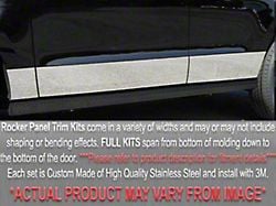 Rocker Panel Trim with Molding; Full Kit; Stainless Steel (85-98 Jeep Cherokee XJ 2-Door)