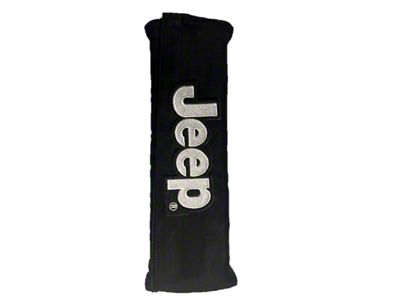 Seat Belt Pad with Jeep Letters (Universal; Some Adaptation May Be Required)