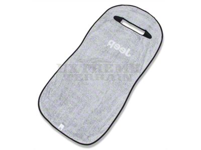 Seat Cover with Jeep Letters; Black (Universal; Some Adaptation May Be Required)
