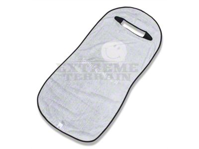 Seat Cover with Jeep Smiley Face; Black (Universal; Some Adaptation May Be Required)