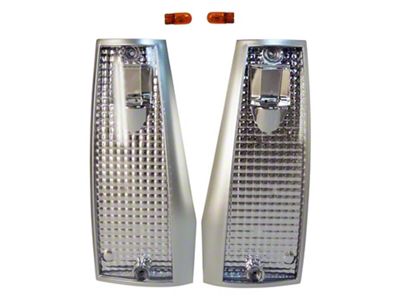 Side Marker Lights; Clear (84-96 Jeep Cherokee XJ w/o Dual Headlights)